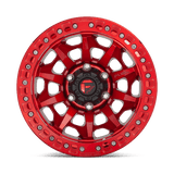 Fuel 1PC D113 COVERT BEADLOCK 17x9 -15mm Candy Red