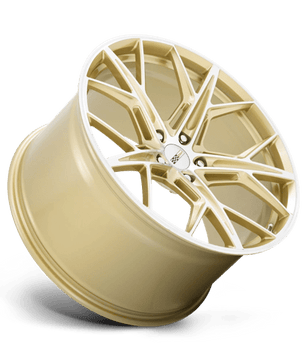 Cray Hammerhead 21x9 +38 Gloss Gold with Mirror Cut Machined Spoke Faces