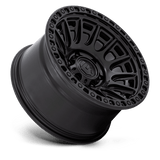 Fuel 1PC Cycle 17x8.5 +34mm Blackout Black with Simulated Beadlock