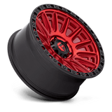 Fuel 1PC D834 CYCLE 20x9 +1mm Candy Red with Black Ring