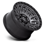 Fuel 1PC Cycle 17x8.5 +25mm Matte Gunmetal Gray with Black Simulated Beadlock