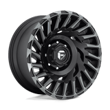 Fuel 1PC Cyclone 18x9 -12mm Matte Black with Machined Spokes and a Smoke Tint