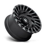 Fuel 1PC Cyclone 18x9 -12mm Matte Black with Machined Spokes and a Smoke Tint
