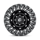 Fuel 1PC Cyclone 18x9 -12mm Matte Black with Machined Spokes and a Smoke Tint
