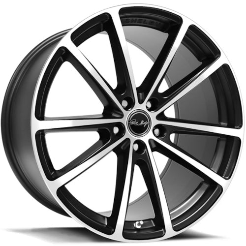 Carroll Shelby CS10 Black with Machined Spoke Faces Wheel