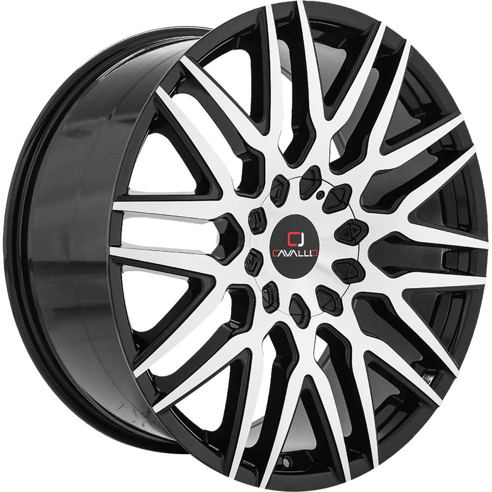 Cavallo CLV-24 Black Machined wheel