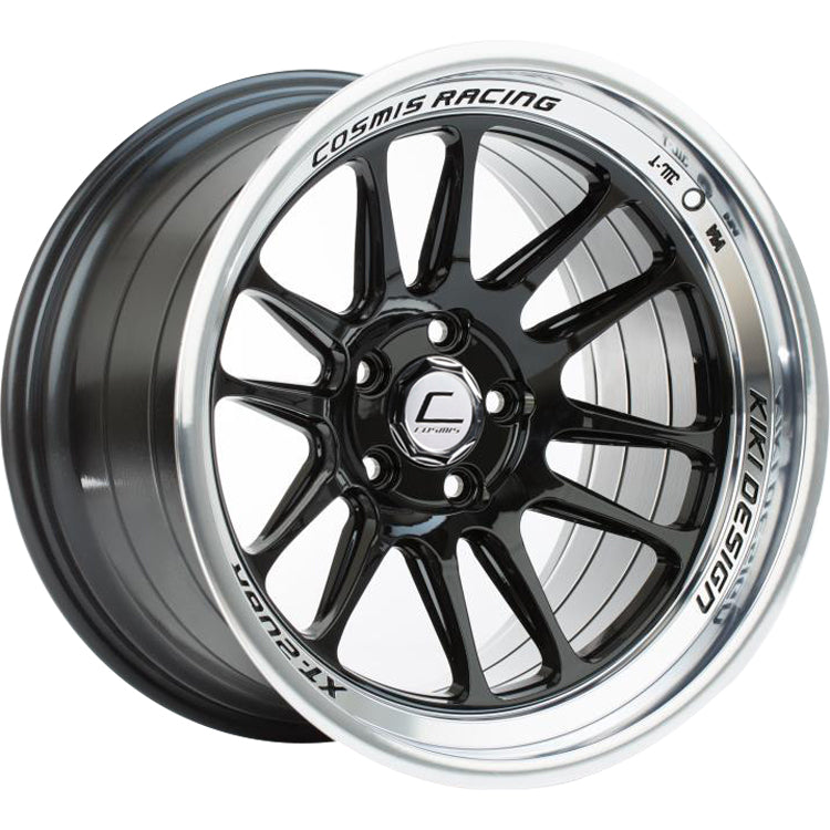Cosmis Racing XT-206R Black with a Machined Lip Wheel