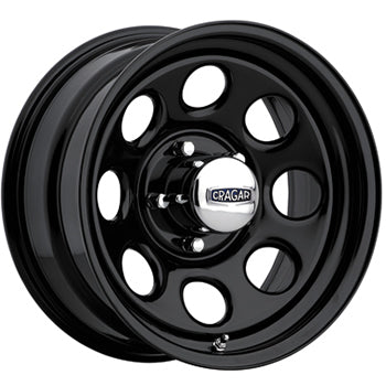 Cragar Soft 8 Gloss Black Powder Coated Wheel
