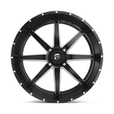 Fuel UTV D538 Maverick 26x7 Matte Black Milled UTV wheel
