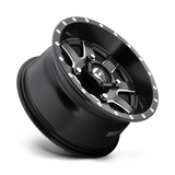 Fuel UTV D538 Maverick 14x7 Matte Black Milled UTV wheel 4x156