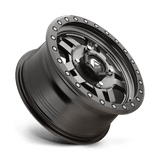 Fuel UTV D558 Anza 14x7 Matte Gun Metal Black Bead Ring UTV wheel
