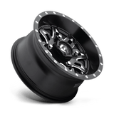 Fuel UTV D567 Lethal 15x7 Matte Black Milled UTV wheel