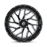 Fuel UTV D581 Triton 24x7 Gloss Black Milled premium UTV wheel