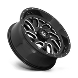 Fuel UTV D581 Triton 18x7 Gloss Black Milled UTV wheel