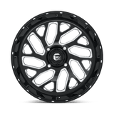 Fuel UTV D581 Triton 22x7 Gloss Black Milled premium UTV wheel