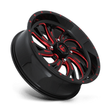 Fuel UTV D642 Kompressor 20x7 +13 Gloss Black Red Tinted Clear premium UTV wheel