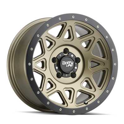 Dirty Life Theory Gold with a Matte Bl wheel