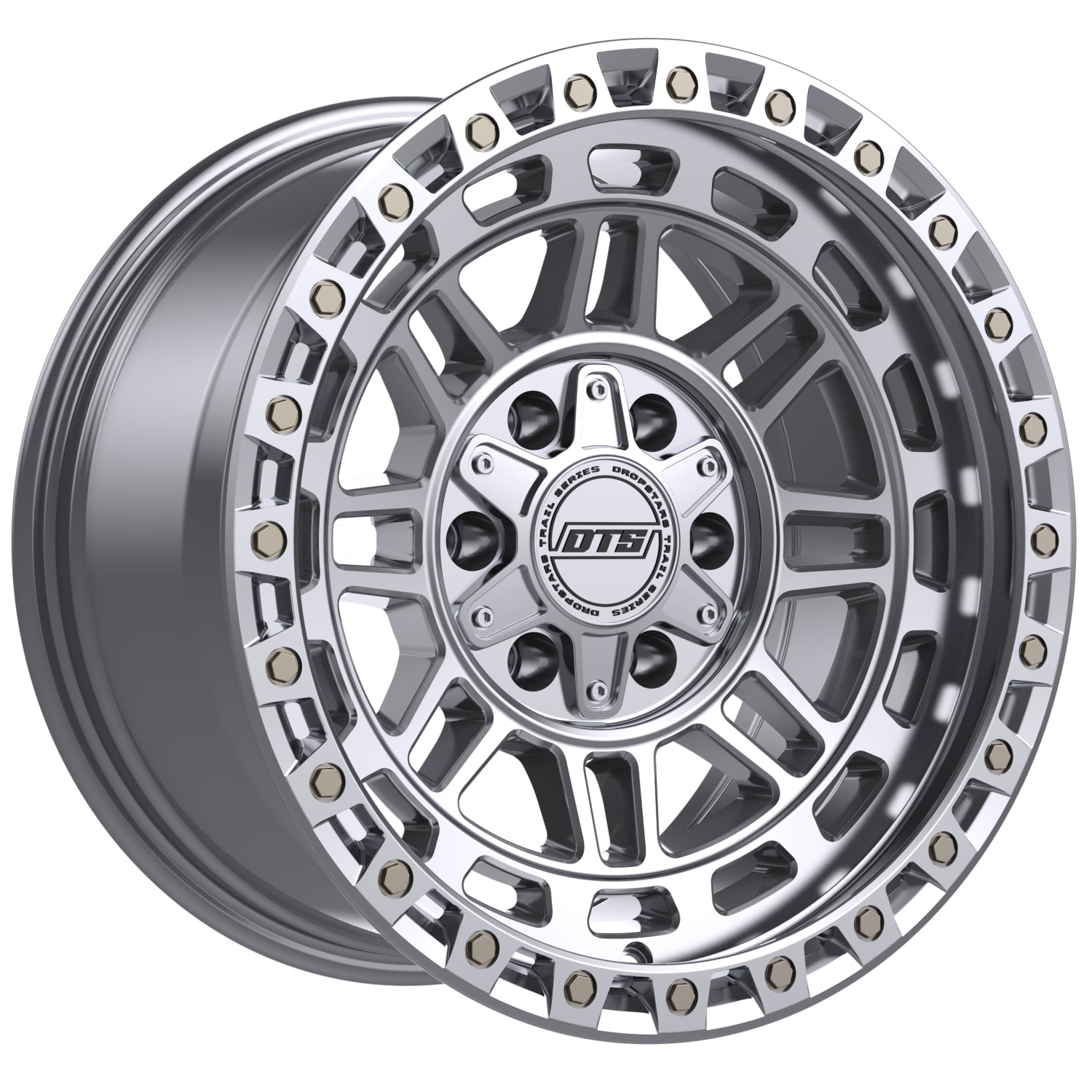 DTS 603MS Silver with Machined Spoke Faces Wheel