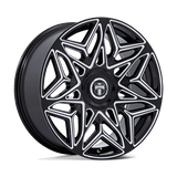DUB Anomaly 22x9 +38 Gloss Black Milled premium wheel for Dodge and Chevrolet
