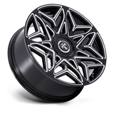DUB Anomaly 24x9 Gloss Black Milled Spoke Edges premium wheel
