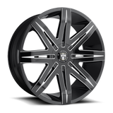 DUB 1PC S227 STACKS Black wheel
