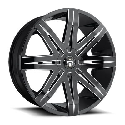 DUB 1PC S227 STACKS Black wheel