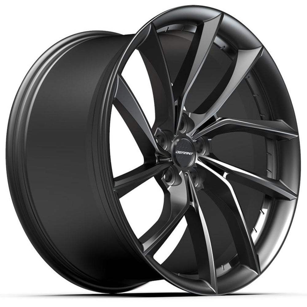 Defiant DF06 Dark Matte Charcoal Gray Wheel