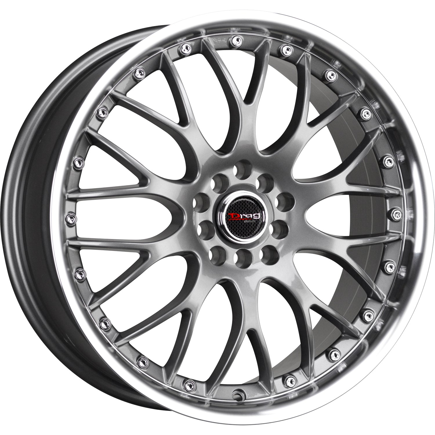 Drag DR19 Gunmetal Gray with a Machined Lip Wheel
