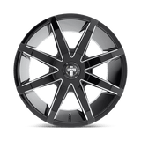 DUB S109 Push 20x8.5 +10 Gloss Black Milled premium wheel