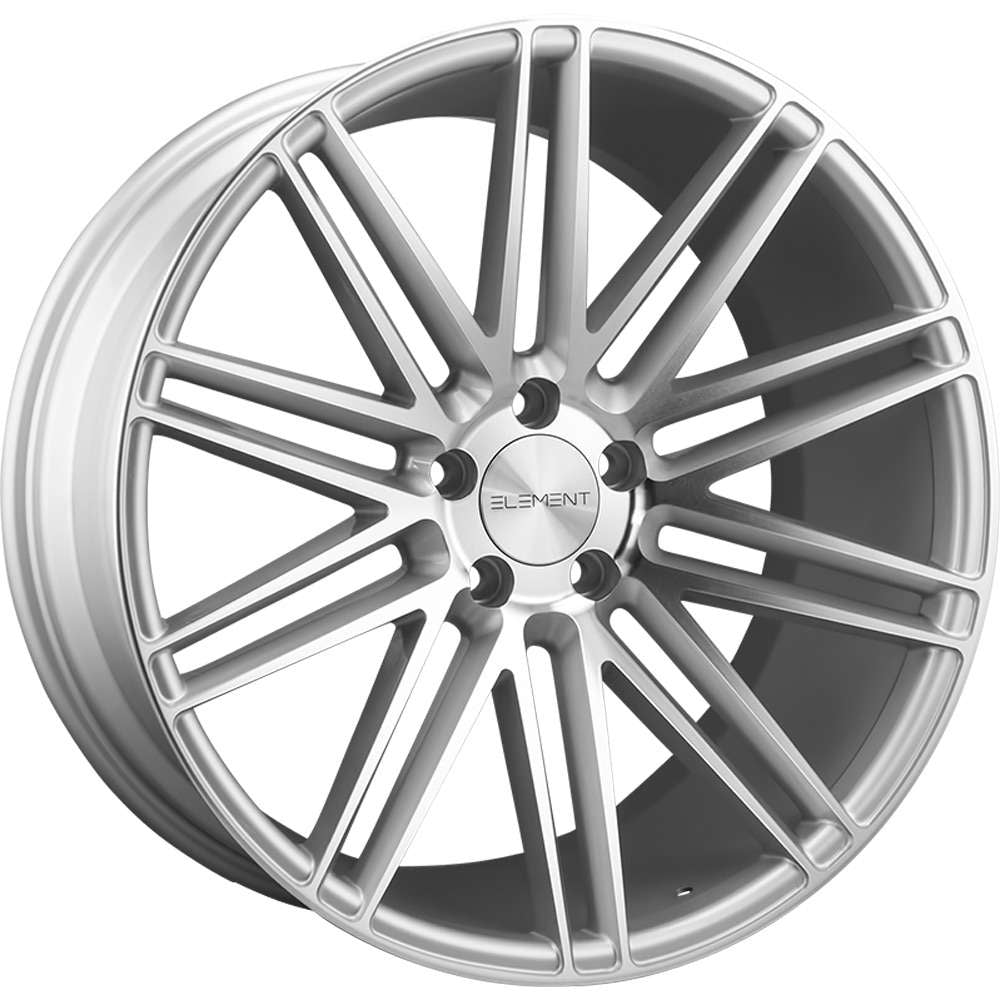 Element EL010 Silver with Machined Spoke Faces and Outer Lip Ring