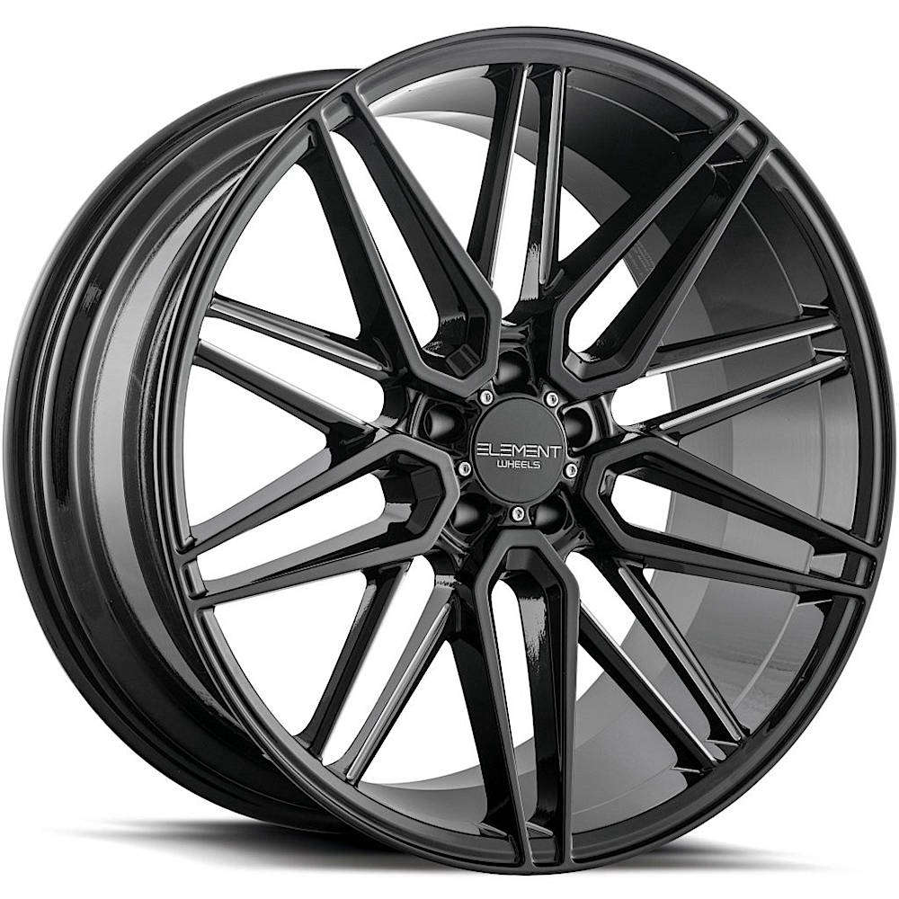 Element EL11 Gloss Black with Milled Spoke Edges
