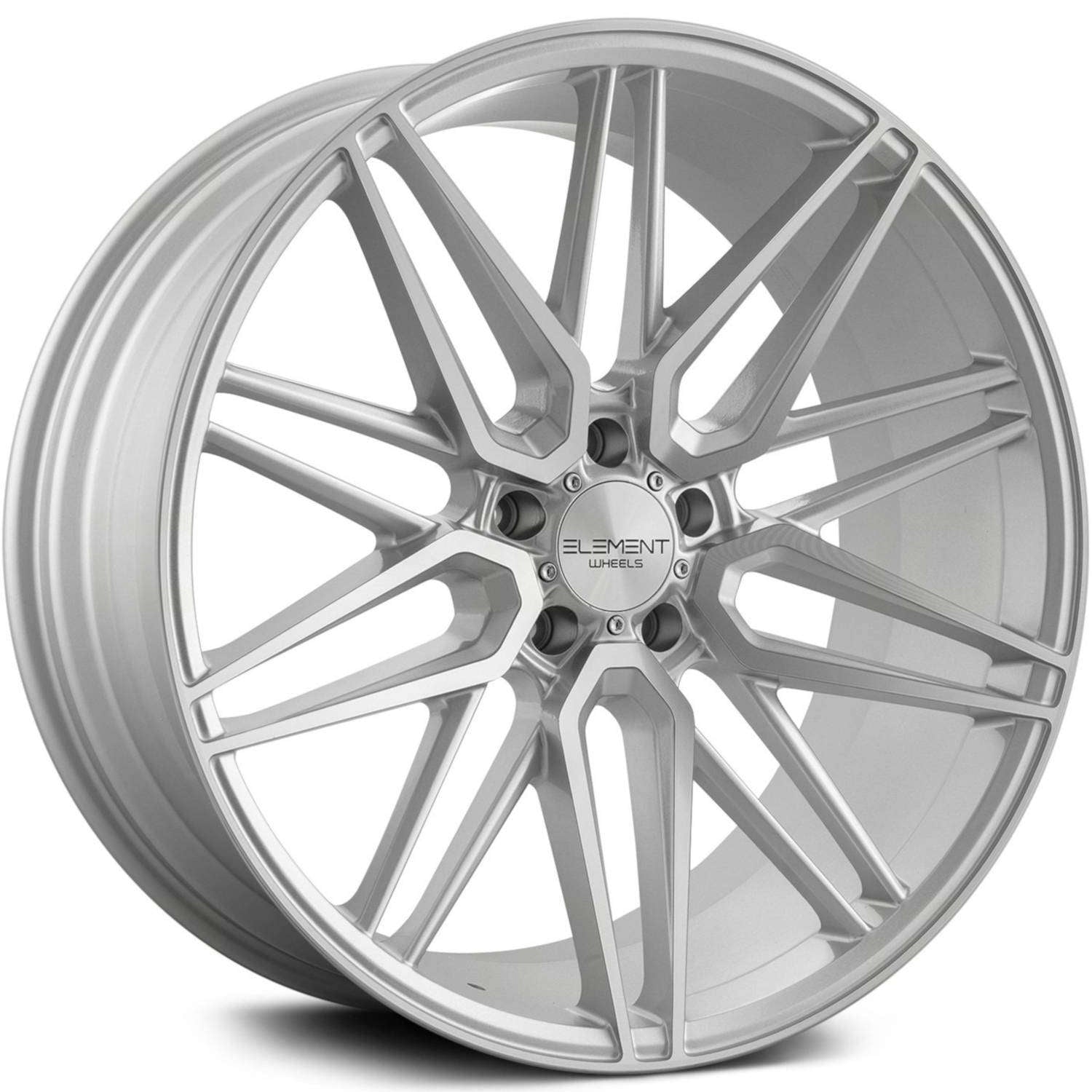 Element EL11 Silver with Machined Spoke Faces and Outer Lip Ring