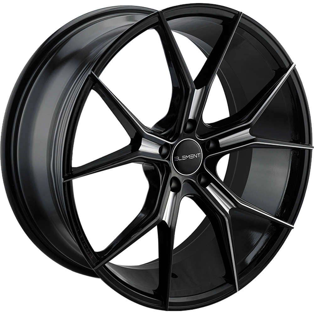 Element EL1225 Black with Milled Spoke Edges