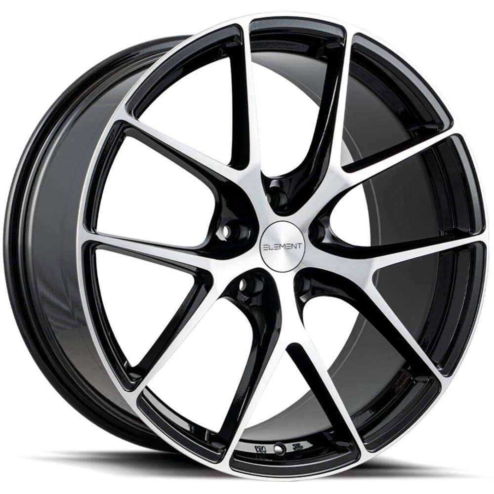 Element EL44 Black Machined wheel
