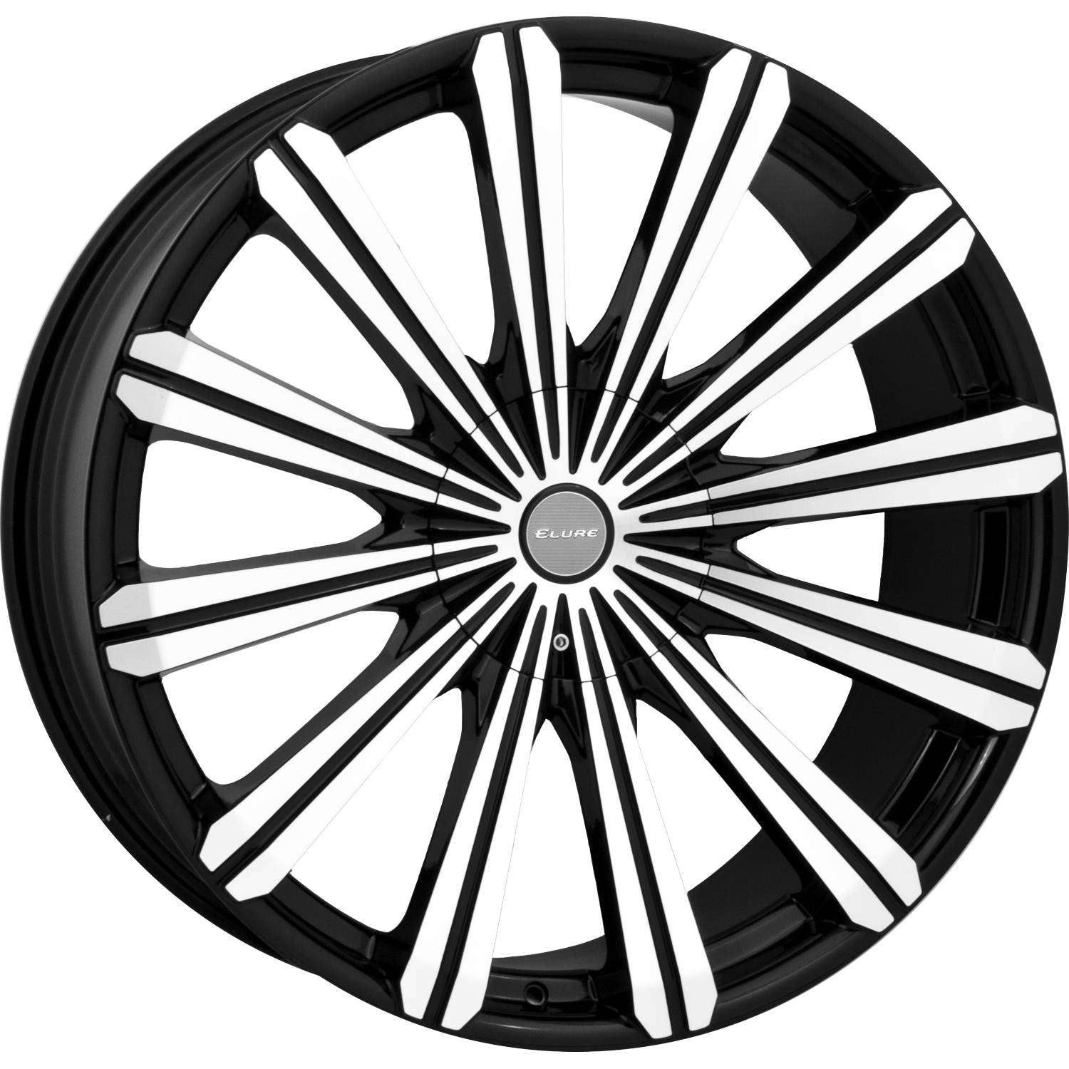 Elure 30 Gloss Black with Machined Spoke Faces