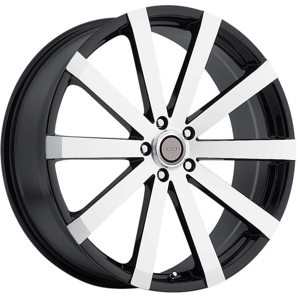 Elure 37 Gloss Black with Machined Spoke Faces