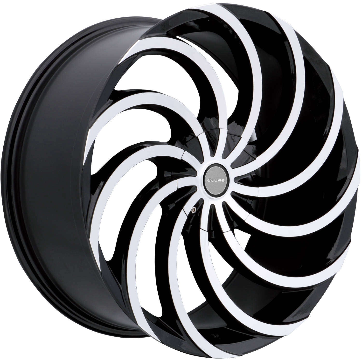 Elure 47 Gloss Black with Machined Spoke Faces