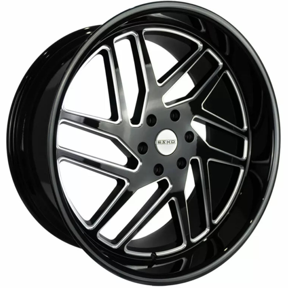 Esko Esko 2 Gloss Black with Milled Spoke Windows Wheel