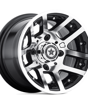 Fairway Alloys FA121 ILLUSION 10x7 -25 Machined Gloss Black