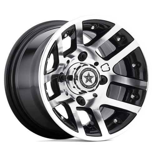 Fairway Alloys FA121 ILLUSION 10x7 -25 Machined Gloss Black
