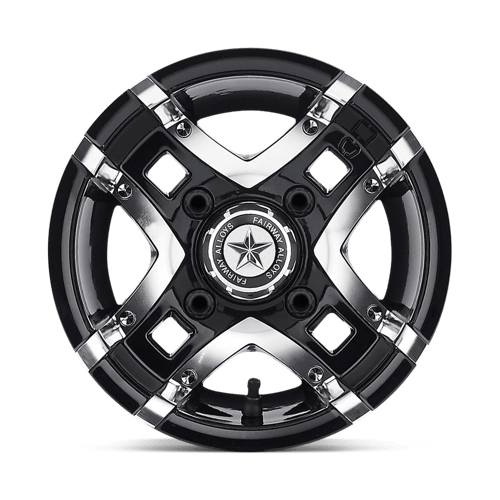 Fairway Alloys FA123 PRESTIGE 10x7 -25 Gloss Black Machined