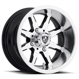 Fairway Alloys FA142 SHIFT 12x6 -30mm Machined Gloss Black