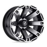 Fairway Alloys FA143 RAGE 12x7 -47mm Machined Gloss Black