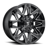 Fuel 1PC D555 AMBUSH 20x10 -18mm Gloss Black Milled