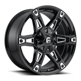 Fuel 1PC D622 DAKAR 20x9 +1mm Gloss Black Milled