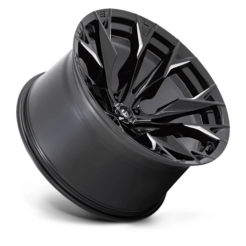Fuel 1PC D803 Flame 22x12 -44mm Gloss Black Milled – TFS Wheels