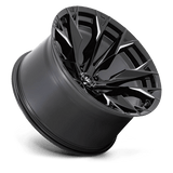 Fuel 1PC D803 FLAME 22x12 -44mm Gloss Black Milled