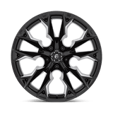 Fuel 1PC D803 FLAME 22x12 -44mm Gloss Black Milled