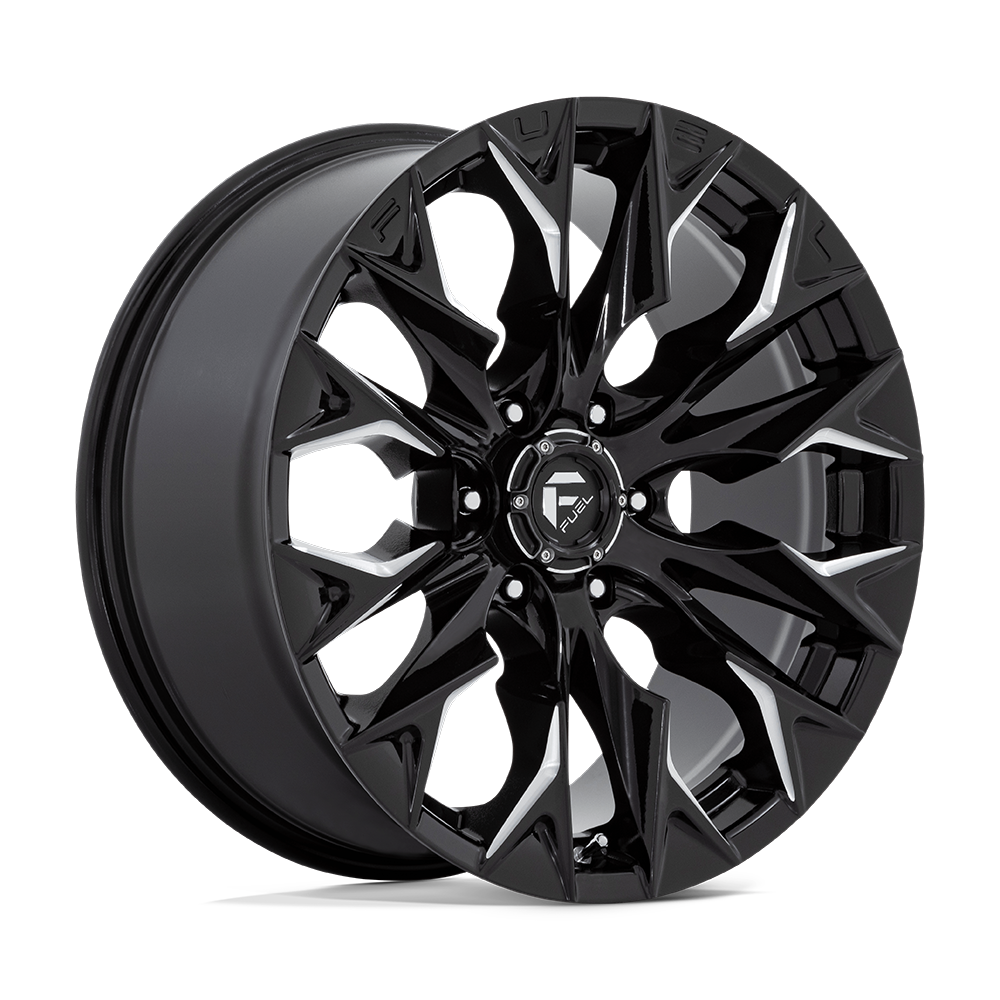 Fuel 1PC Flame 6 Black wheel