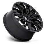 Fuel D803 Flame 20x9 +20 Gloss Black Milled truck wheel